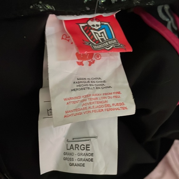 Girls Skelita Monster High Dress Halloween Costume - Picture 6 of 6